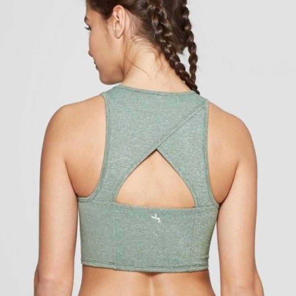 Joy Lab mini striped sports bra
